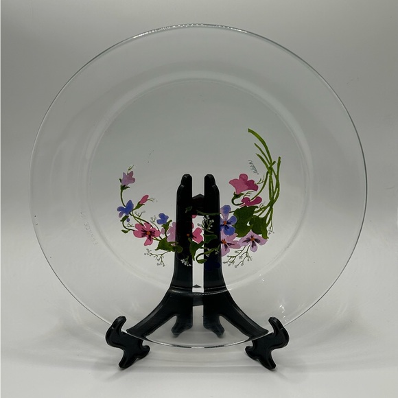 Vintage Avon Arcoroc France “Wild Violets” Salad Plates - Set of 6 - Picture 7 of 11